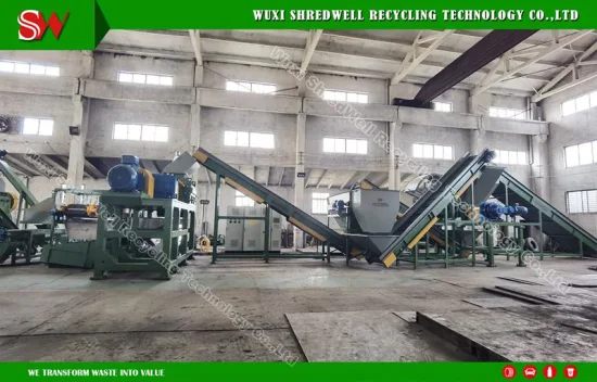 Full Automatic Waste Tire Recycling Machine for Scrap Tyres Grinding Rubber Powder Produce System